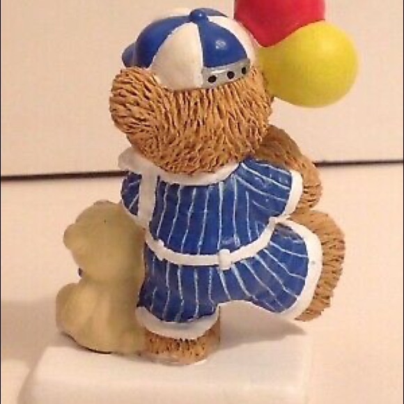 Brighter Days Bear in Baseball Uniform Figurine - Picture 2 of 12